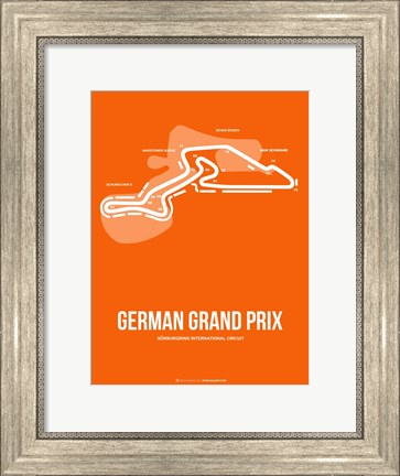 Framed German Grand Prix 3 Print