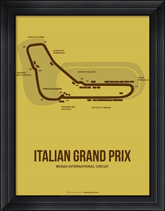 Framed Italian Grand Prix 1 Print