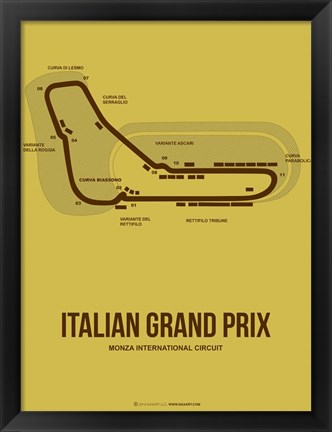 Framed Italian Grand Prix 1 Print