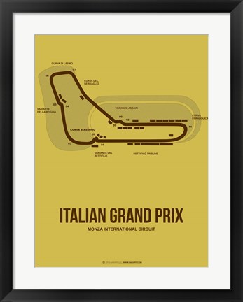 Framed Italian Grand Prix 1 Print