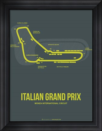 Framed Italian Grand Prix 2 Print