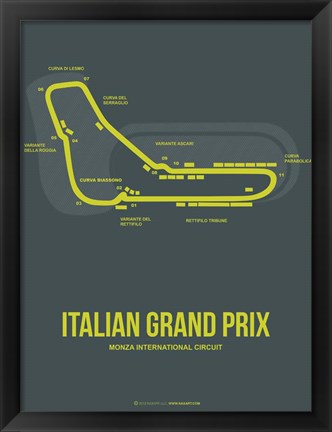 Framed Italian Grand Prix 2 Print