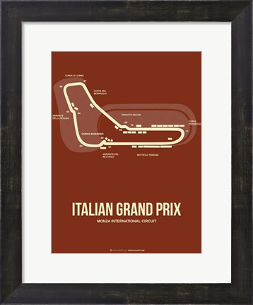 Framed Italian Grand Prix 3 Print