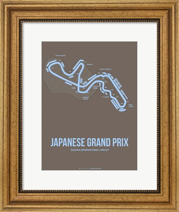 Framed Japanese Grand Prix 1 Print