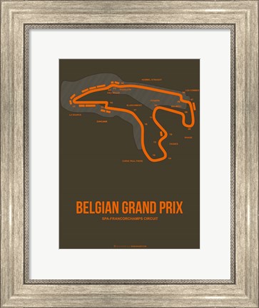 Framed Belgian Grand Prix 1 Print