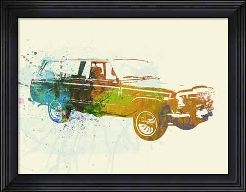 Framed Jeep Wagoneer Print