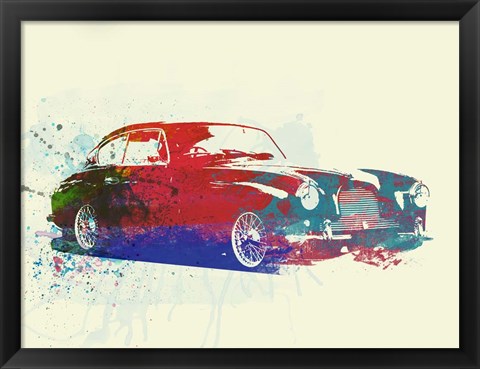 Framed Aston Martin DB 2 Print