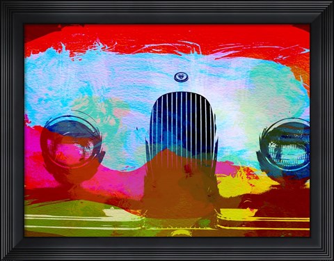Framed Jaguar XK Front Print