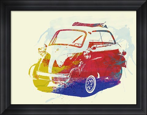 Framed BMW Isetta Print