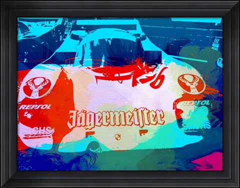 Framed Porsche 956 Jagermeister Print