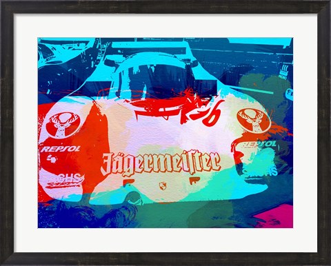 Framed Porsche 956 Jagermeister Print