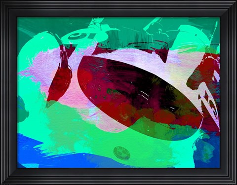 Framed BMW Racing Detail Print