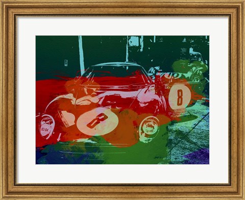 Framed Ferrari Laguna Seca Racing Print