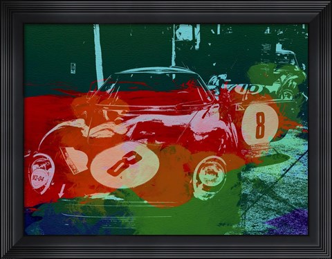 Framed Ferrari Laguna Seca Racing Print