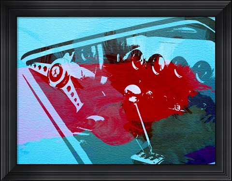Framed Ferrari Cockpit 2 Print