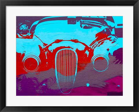 Framed Jaguar Front End Print