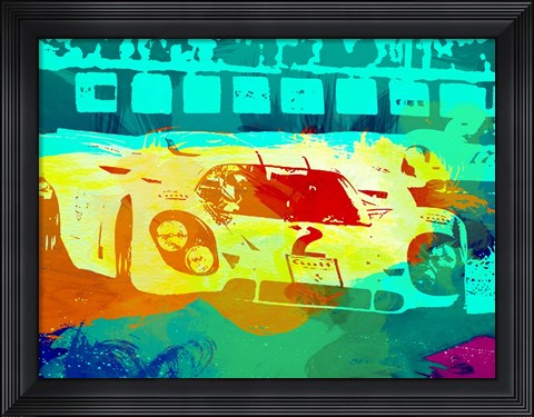 Framed Porsche 917 Watercolor Print