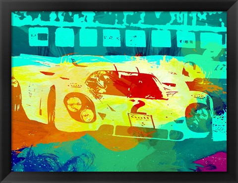 Framed Porsche 917 Watercolor Print