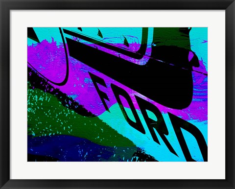 Framed Ford Racing Print