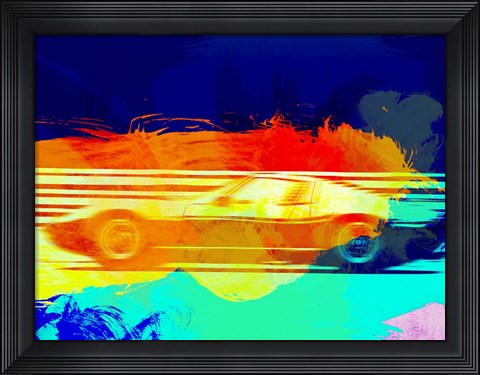 Framed Lamborghini Miura Side 1 Print