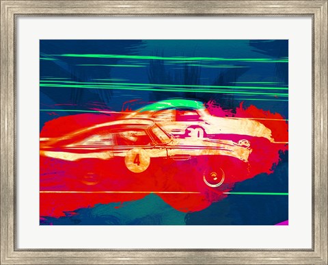 Framed Aston Martin vs Porsche Print