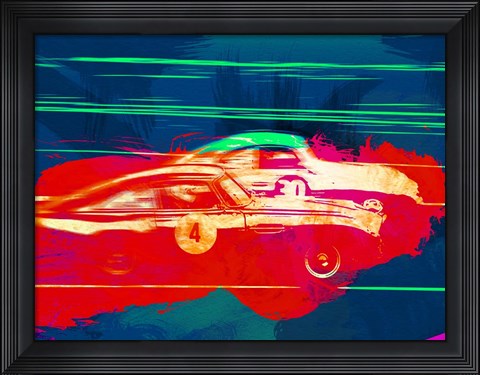 Framed Aston Martin vs Porsche Print
