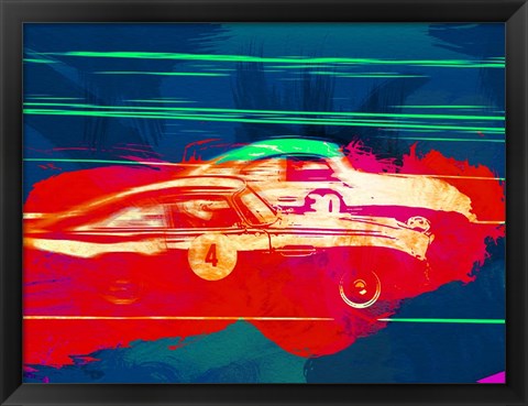 Framed Aston Martin vs Porsche Print