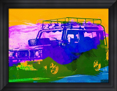 Framed Land Rover Defender Print