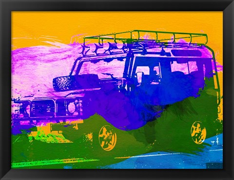 Framed Land Rover Defender Print