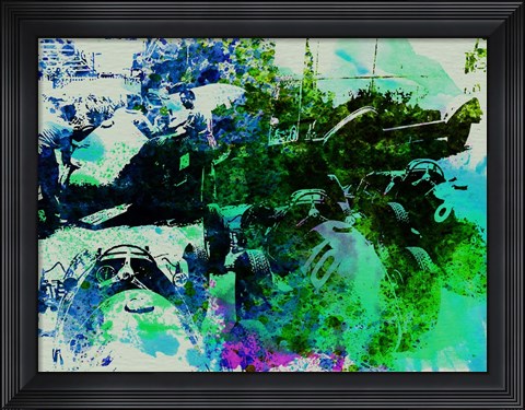 Framed Ferrari Grand Prix Pit Print