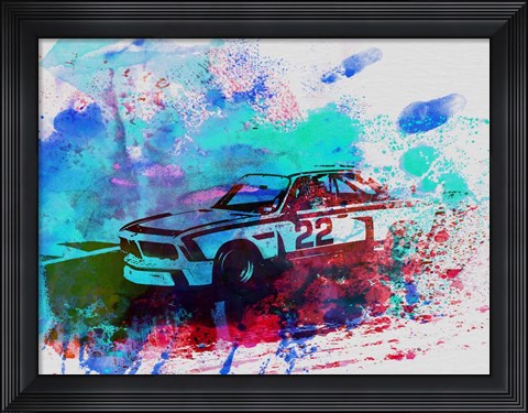 Framed BMW 3.0 CSL Print