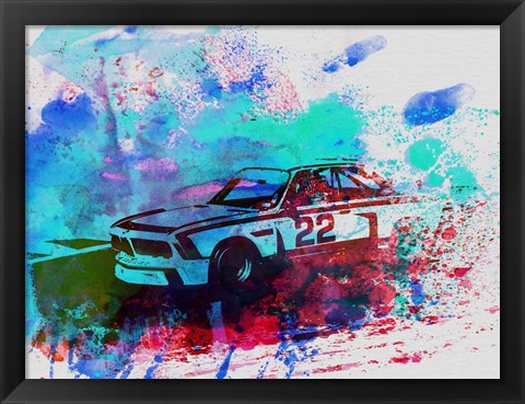 Framed BMW 3.0 CSL Print