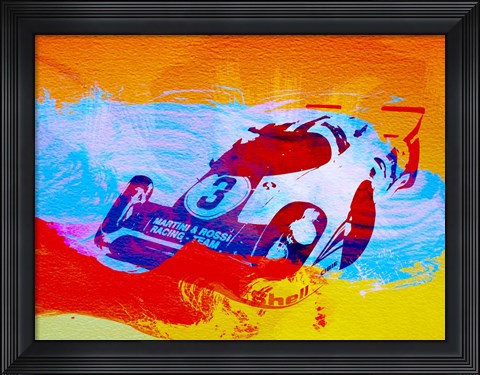 Framed Porsche 917 Martini and Rossi Print