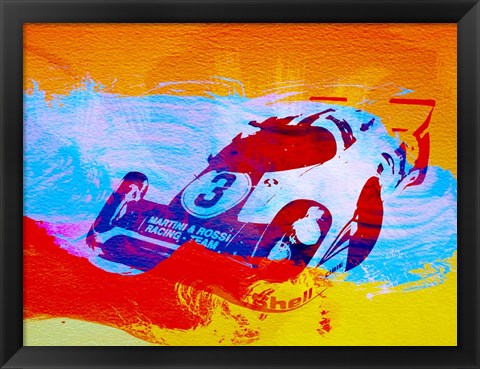 Framed Porsche 917 Martini and Rossi Print