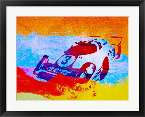 Framed Porsche 917 Martini and Rossi Print