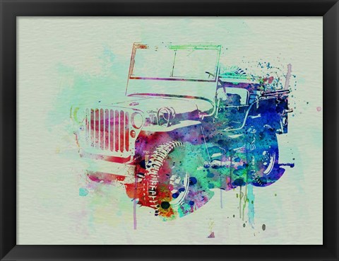 Framed Jeep Willis Print