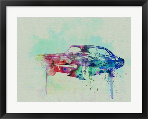 Framed 1967 Dodge Charger  2 Print