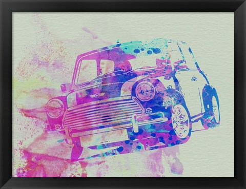 Framed Mini Cooper Print