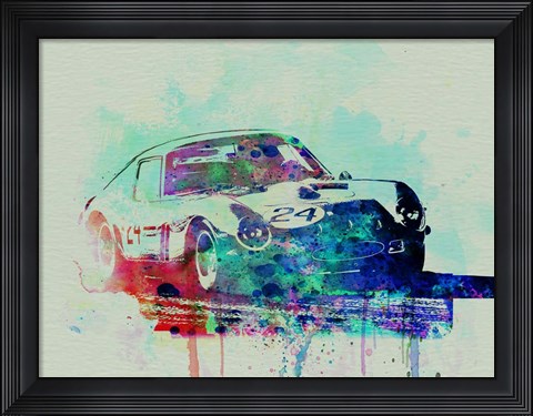Framed Ferrari 250 GTB Racing Print