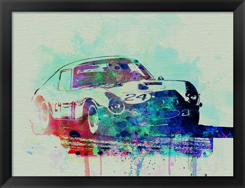 Framed Ferrari 250 GTB Racing Print