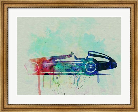Framed Alfa Romeo Tipo Watercolor Print