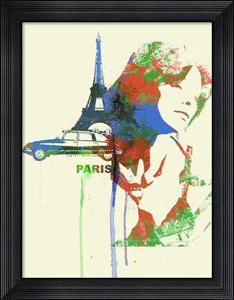 Framed Paris Romance Print