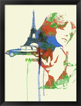 Framed Paris Romance Print