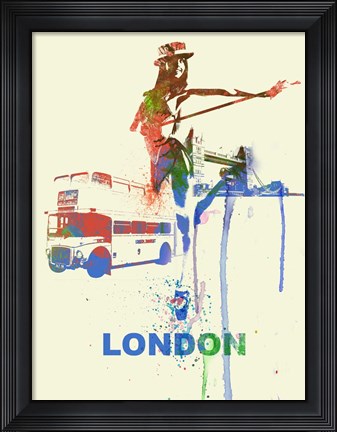 Framed London Romance Print