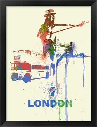 Framed London Romance Print