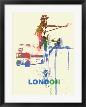 Framed London Romance Print