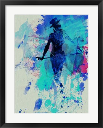 Framed Dancing in the rain Print
