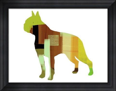 Framed Boston Terrier Print