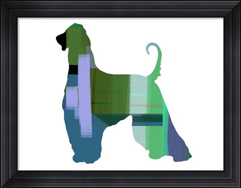 Framed Afghan Hound 1 Print