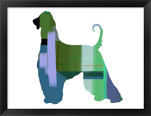 Framed Afghan Hound 1 Print